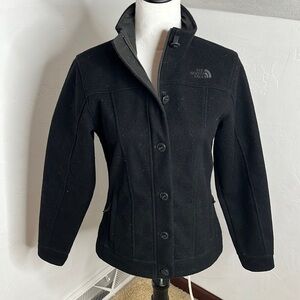 The North Face Black Wool Poly blend Jacket - Sz small